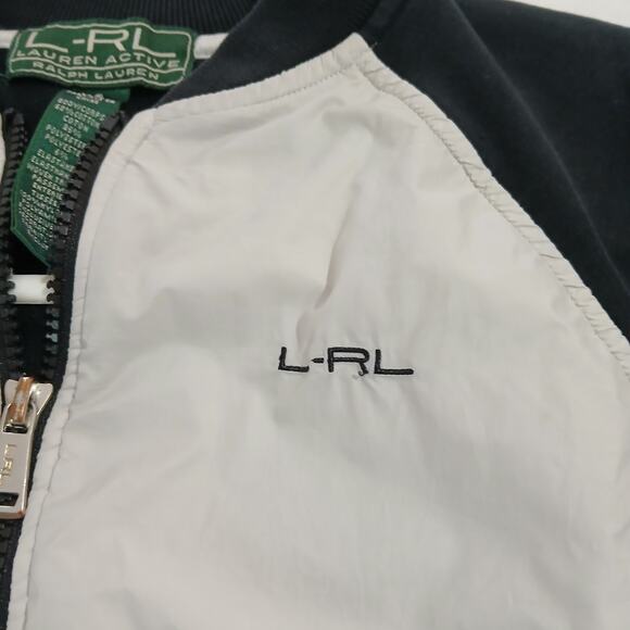 L-RL Lauren Active Ralph Lauren Small Women's Jacket Cotton/Poly Blend Raglan - Picture 6 of 15